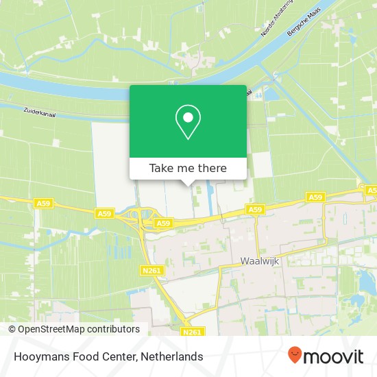 Hooymans Food Center, Sluisweg 17A kaart