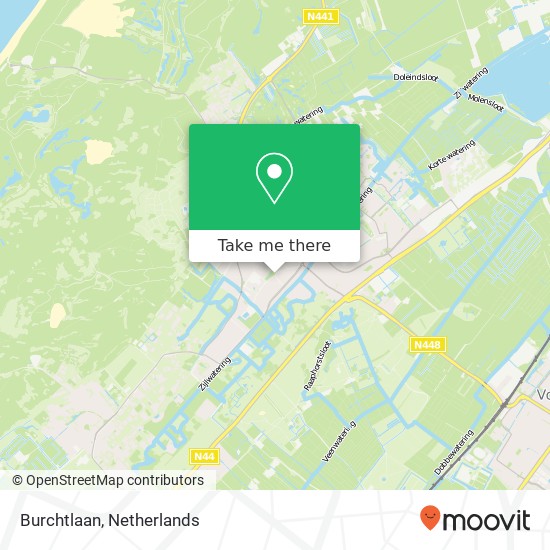 Burchtlaan, 2242 Wassenaar kaart