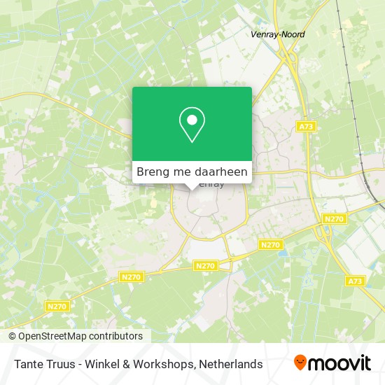 Tante Truus - Winkel & Workshops kaart