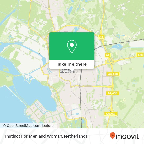 Instinct For Men and Woman, Wouwsestraat 8 kaart