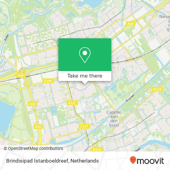 Brindisipad Istanboeldreef, 3067 Rotterdam kaart