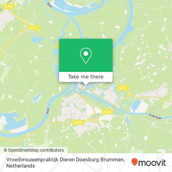 Vroedvrouwenpraktijk Dieren Doesburg Brummen, De Linie 3B kaart