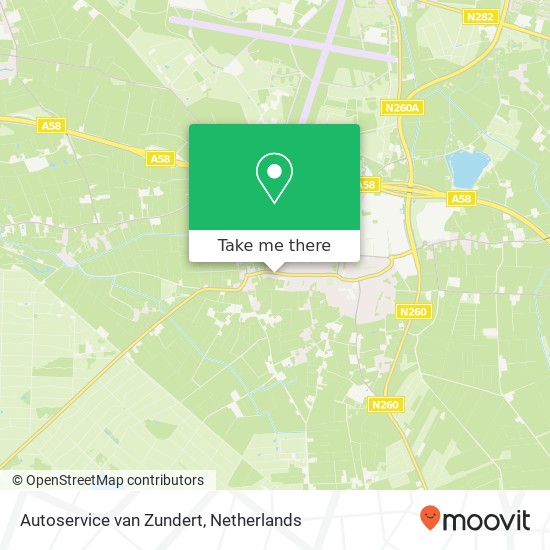 Autoservice van Zundert kaart