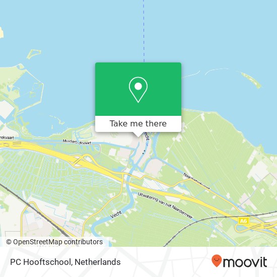 PC Hooftschool, Hugo de Grootstraat kaart
