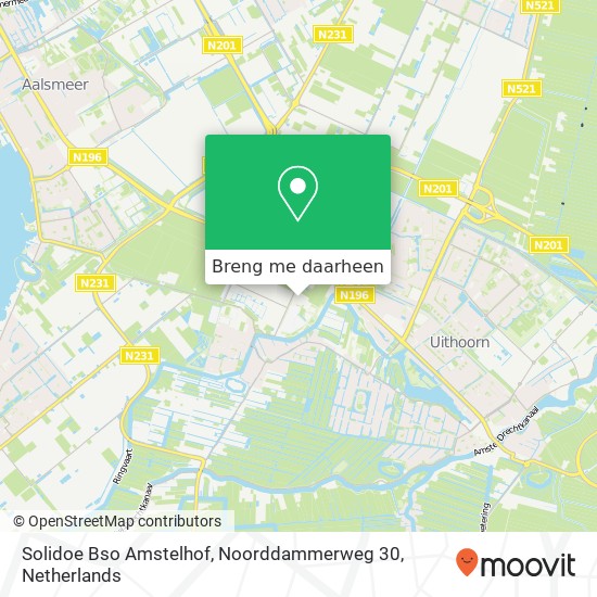 Solidoe Bso Amstelhof, Noorddammerweg 30 kaart