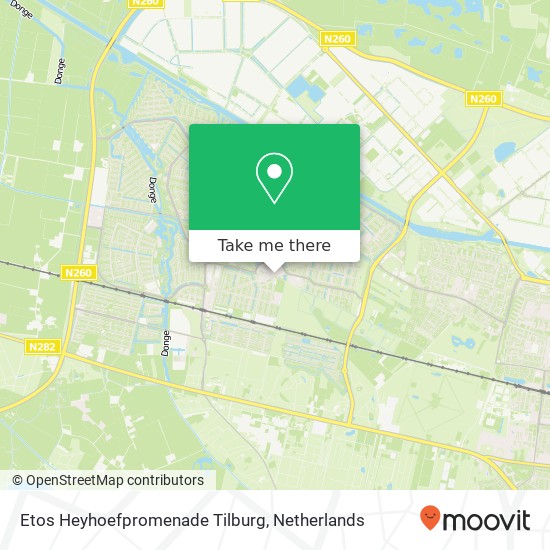 Etos Heyhoefpromenade Tilburg, Heyhoefpromenade 22 kaart