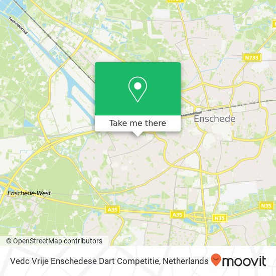 Vedc Vrije Enschedese Dart Competitie, Poolmansweg 71 kaart