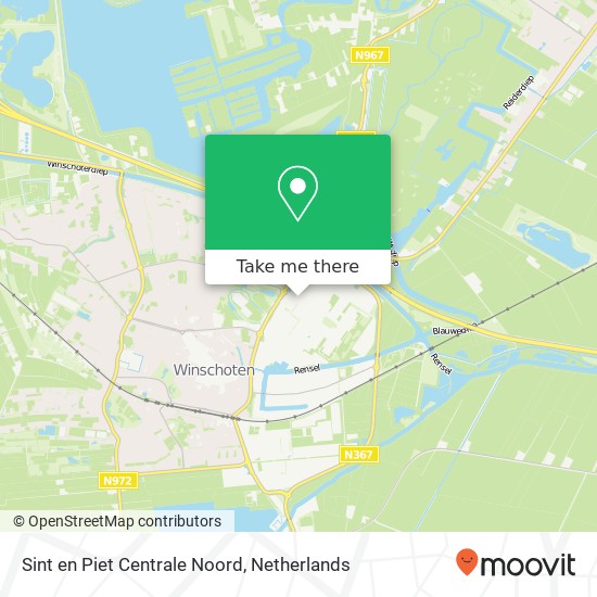 Sint en Piet Centrale Noord, Papierbaan 2F kaart