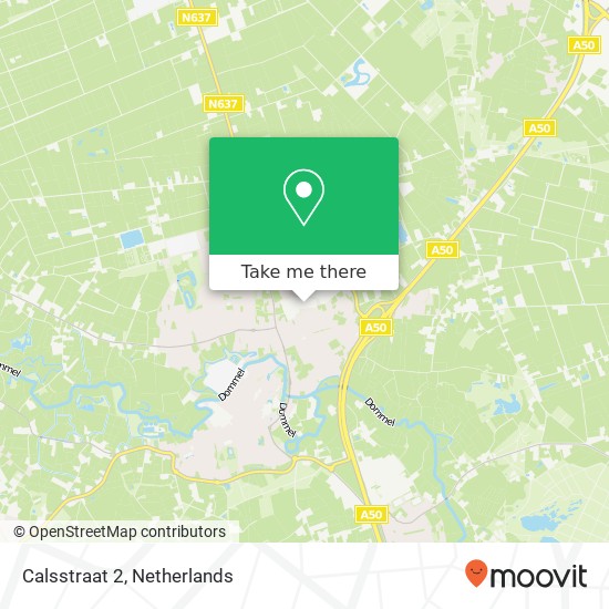 Calsstraat 2, 5491 Sint-Oedenrode kaart