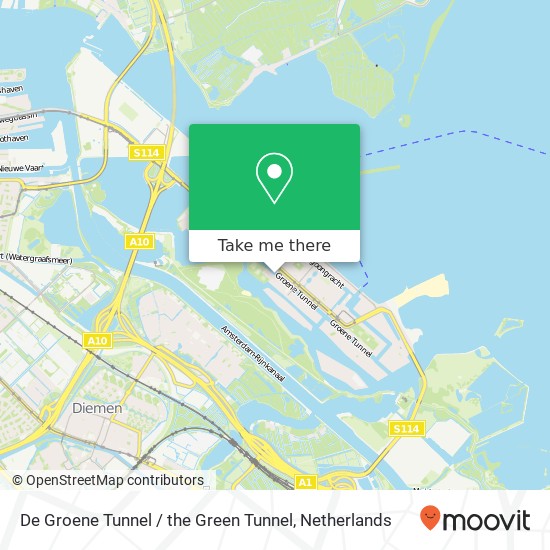 De Groene Tunnel / the Green Tunnel kaart