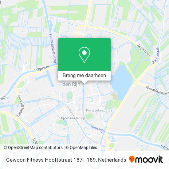Gewoon Fitness Hooftstraat 187 - 189 kaart