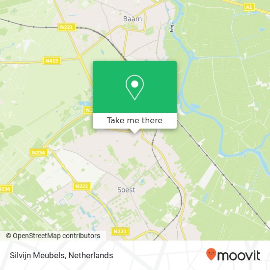 Silvijn Meubels, Van Weedestraat 251A kaart
