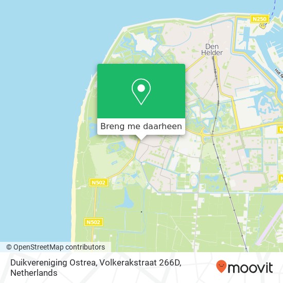 Duikvereniging Ostrea, Volkerakstraat 266D kaart