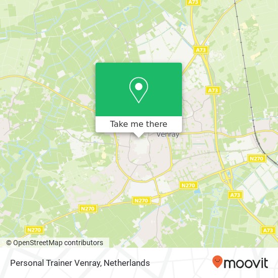 Personal Trainer Venray, Eindstraat 5 kaart