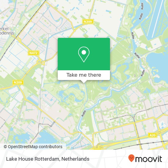Lake House Rotterdam, Bergsebosdreef 6 kaart