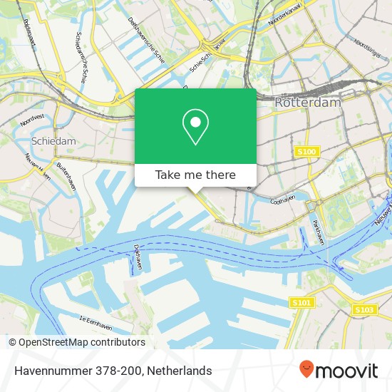 Havennummer 378-200, 3029 BG Rotterdam kaart