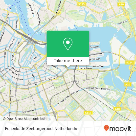 Funenkade Zeeburgerpad, 1018 AH,1018 AH Amsterdam kaart