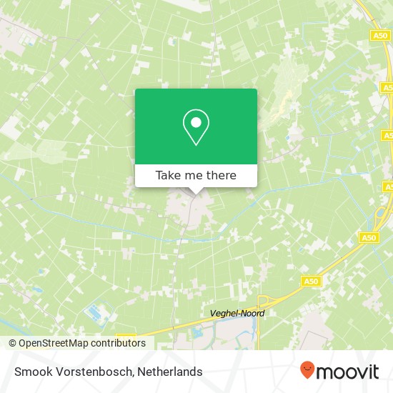 Smook Vorstenbosch, Heuvel 4 kaart