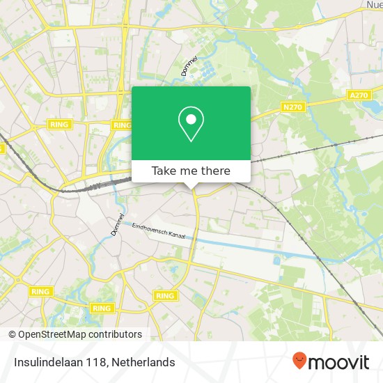 Insulindelaan 118, 5613 BT Eindhoven kaart