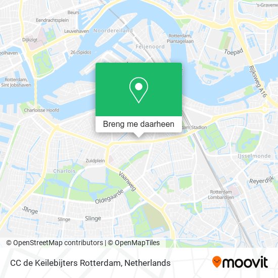 CC de Keilebijters Rotterdam kaart