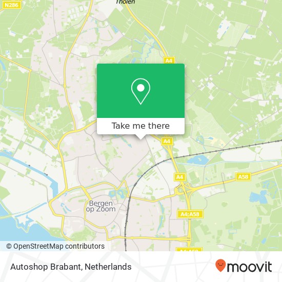 Autoshop Brabant, Veilingdreef 33 kaart