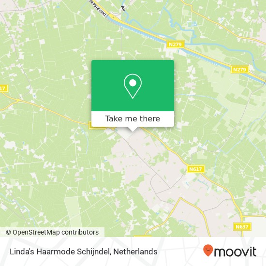 Linda's Haarmode Schijndel kaart