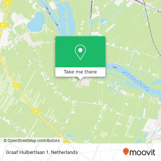 Graaf Huibertlaan 1, 4121 Everdingen kaart