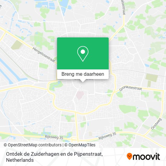 Ontdek de Zuiderhagen en de Pijpenstraat kaart