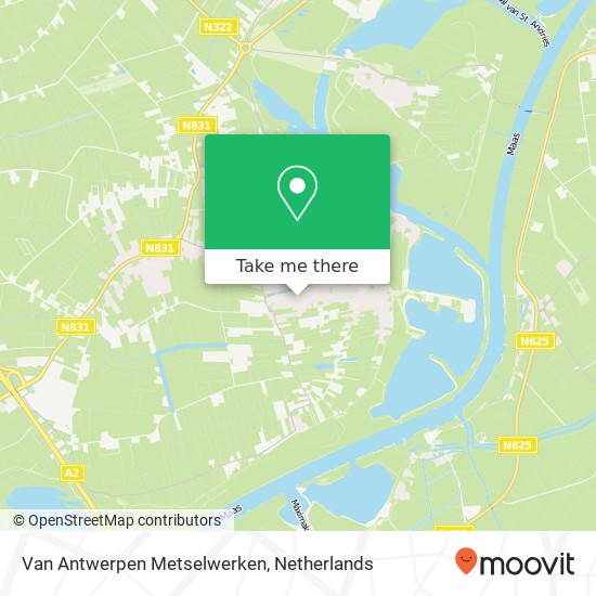 Van Antwerpen Metselwerken, Kloppenland 5 kaart