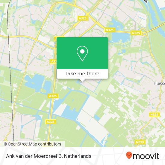 Ank van der Moerdreef 3, 6836 MP Arnhem kaart