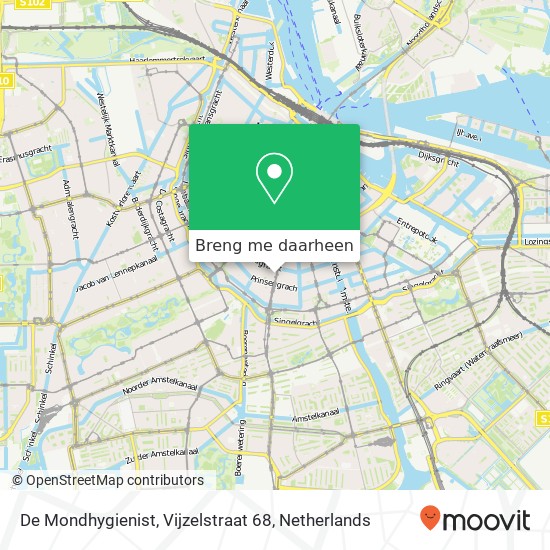 De Mondhygienist, Vijzelstraat 68 kaart