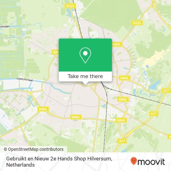Gebruikt en Nieuw 2e Hands Shop Hilversum, Langestraat 48A kaart