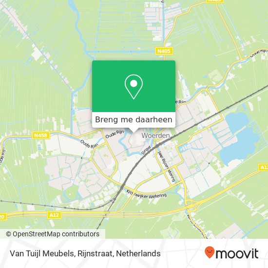 Van Tuijl Meubels, Rijnstraat kaart