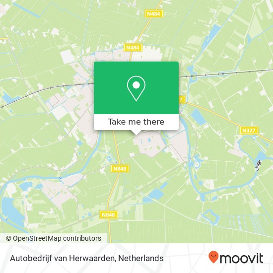 Autobedrijf van Herwaarden kaart