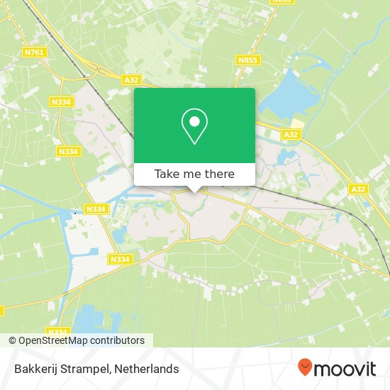 Bakkerij Strampel, Oosterstraat 28 kaart