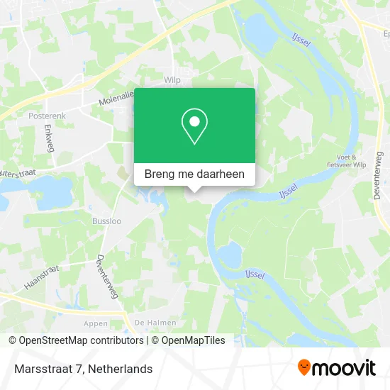 Marsstraat 7 kaart