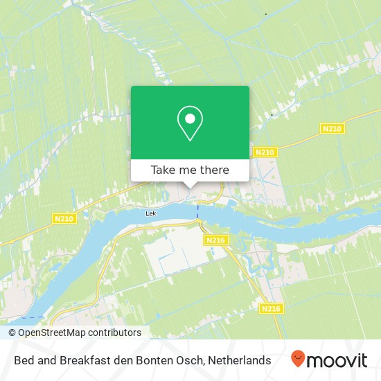 Bed and Breakfast den Bonten Osch kaart