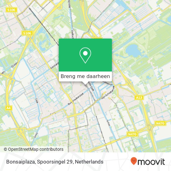 Bonsaiplaza, Spoorsingel 29 kaart