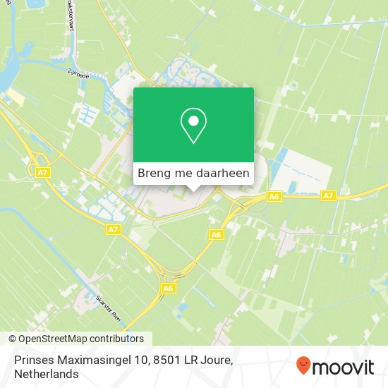 Prinses Maximasingel 10, 8501 LR Joure kaart