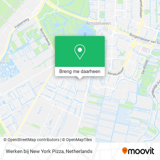 Werken bij New York Pizza kaart