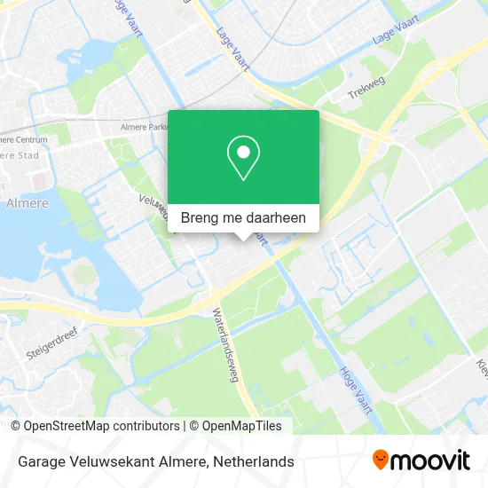 Garage Veluwsekant Almere kaart