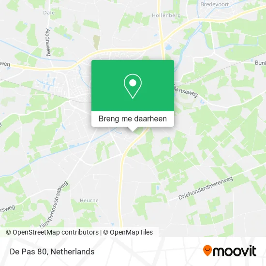 De Pas 80 kaart
