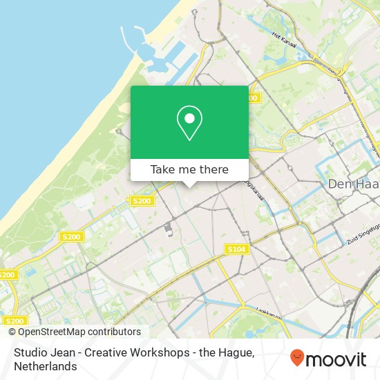 Studio Jean - Creative Workshops - the Hague, Thomsonlaan 65 kaart