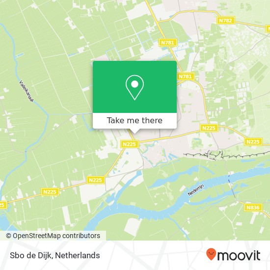 Sbo de Dijk, Marijkeweg kaart