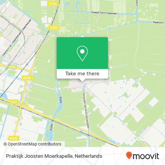 Praktijk Joosten Moerkapelle, Dorpsstraat 7 kaart