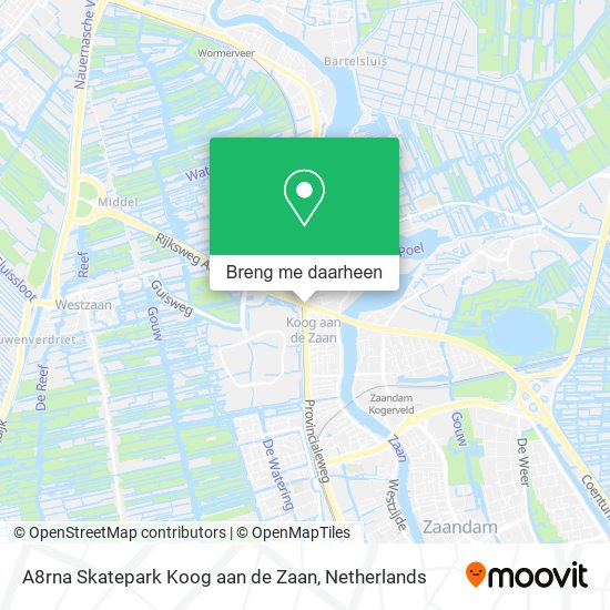 A8rna Skatepark Koog aan de Zaan kaart