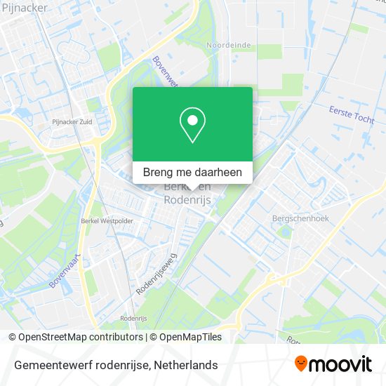 Gemeentewerf rodenrijse kaart