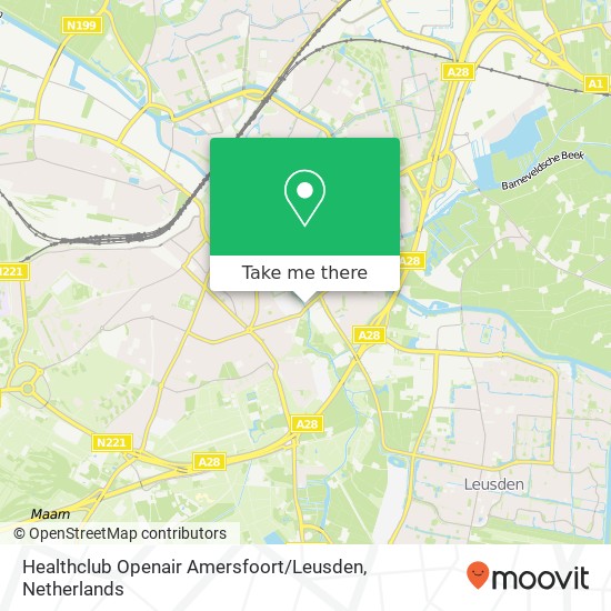 Healthclub Openair Amersfoort / Leusden, Ringweg Randenbroek 123 kaart