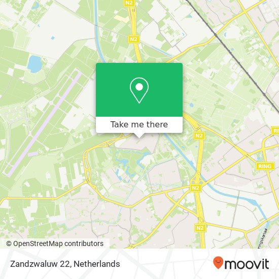 Zandzwaluw 22, 5658 AS Eindhoven kaart