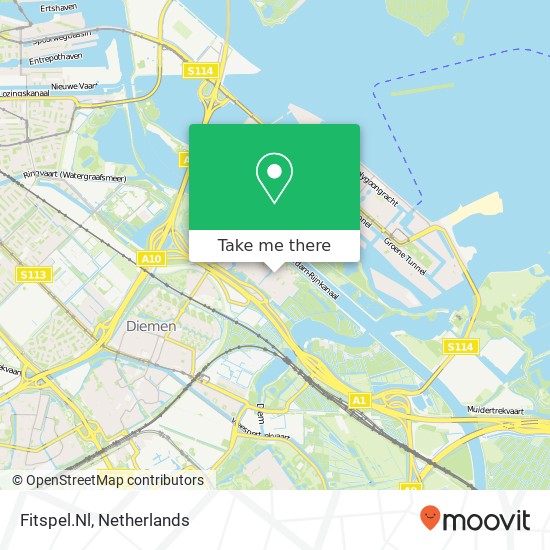 Fitspel.Nl, Distelvlinderweg 96 kaart